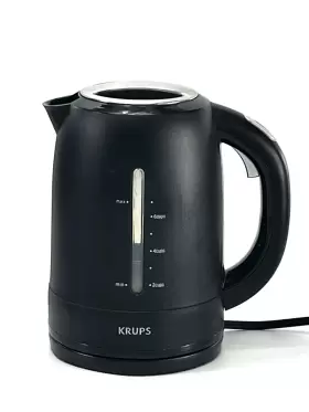 Flf2j4 Krups Electric Kettle Black Stainless Steel 1.7 L Auto Shut Off Hot Water