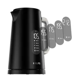 Msj8478 Krups Smart Temp Electric Kettle 1.7l 5 Settings Digital Display Cordless