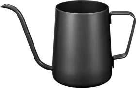 Kslong 445043915905 Pour Over Kettle Gooseneck Long Narrow Drip Spout Coffee Tea Pot 12 Oz - Black