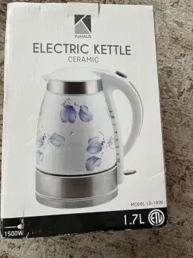 Ld-1999 Kuhaus Electric Ceramic Kettle. Model 1.7 Litre 1500w