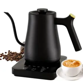 Py0805-wd Lamstom Gooseneck Kettle Coffee&tea 0.9l 1200w 32 Oz Boiler Auto Shut Offsmart
