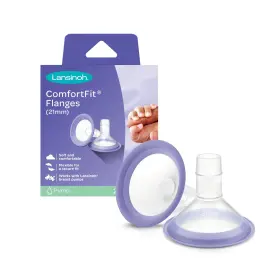 30044677535107 Lansinoh Laboratories Comfortfit Breast Pump Flanges Size 21mm 2 Count