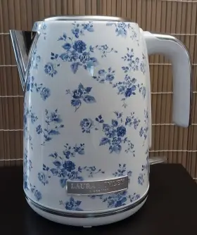 Laura Ashley 313092441485 China Rose Cordless Electric Jug Stainless Steel Tea Kettle