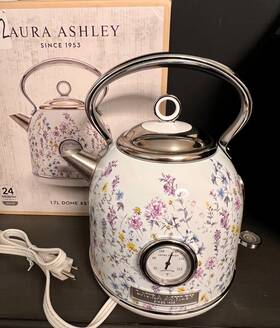 Laura Ashley 810488031737 Electric Tea Dome Kettle 1.7l Rapid Boil Wild Meadow Floral Cottage