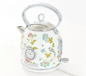 K99320 Laura Ashley 1.7 Liter Dome Electric Kettle With Visual Thermometer - Free Ship