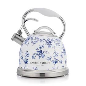 Laura Ashley Vqsbnk057lacr Vq China Rose 3l Stainless Steel Tea Kettle Stovetop Whistling Teapot For Ind