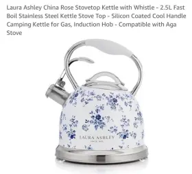 Vqsbnk057law Laura Ashley Elveden White 2.5 Quarts 3l Stove Top Kettle