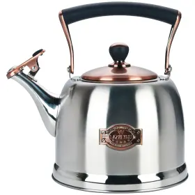Ll02-silver Lazneyru 3.0 Quart Tea Kettle Stainless Steel Teapot Heat Proof Ergonomic Handle