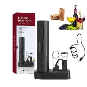 Vbgs-kp1-361901 Lcqsheng Electric Wine Opener Rechargeable Bottle Black