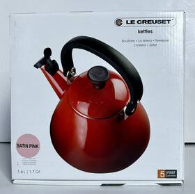Le Creuset 40101030190001 New Enamel On Steel Kone Kettle 1.7 Quart Rare Color Satin Pink