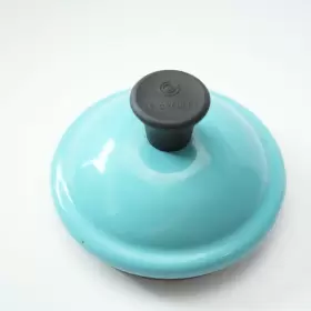 40103210060201 Le Creuset Lid Only Enamel Tea Kettle Top Blue Green 1.1 L 1.25 Quart Whistling