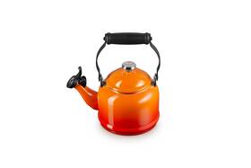 Le Creuset 40113210090241 Demi Tea Kettle Enamel On Steel 1.25 Quart Flame Metal Finishes