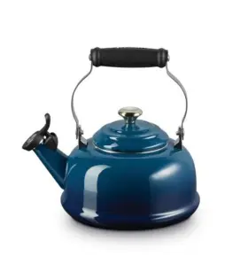 40114260422221 Le Creuset Enamel On Steel 1.7 Quart Classic Whistling Kettle Agave - New