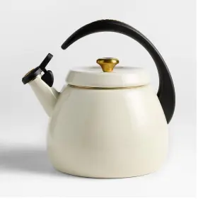 40200310717241 Le Creuset 40200310717241. 2.2- Quart Sea Salt Whistling Tea Kettle Signature Series