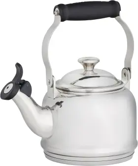 40804260001241 Le Creuset Demi Tea Kettle Metal Finishes 1.25 Quart Stainless Steel 1.25qt
