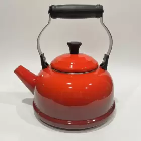 4119855 Le Creuset Classic Tea Kettle Red Cerise No Whistle