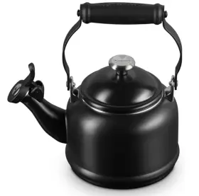 Le Creuset 630870326780 Enamel On Steel Demi Kettle 1.25 Qt. Matte Black Licorice
