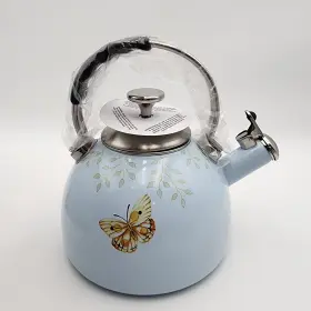 Lenox 882864840912 Butterfly Meadow Tea Kettle 2.5 Quart Blue - New In A Box 86