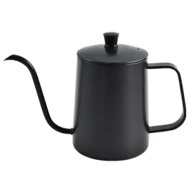 Lnikili 748743881288 600ml Black Pour Over Coffee Kettle Gooseneck Stainless Steel Hand Brewed Pot