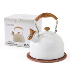Lonffery 795261189020 Tea Kettle 2.5 Quart Whistling Pots For Stove Top Foo