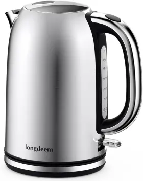 3074 Longdeeem Longdeem-3038 Longdeem Fast Boil Electric Tea Kettle 1.7l Stainless Steel Water Boiler 1500 W