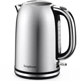 1500w Longdeem 712679918813 Fast Boil Electric Tea Kettle 1.7l Stainless Steel Water Heater Cord