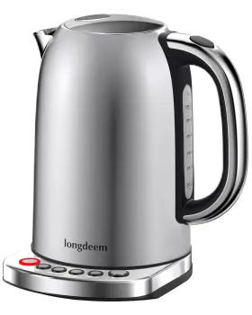 Longdeem 712679918844 Temp Control Electric Tea Kettle 1.7l Stainless Steel Water Boiler And Heater