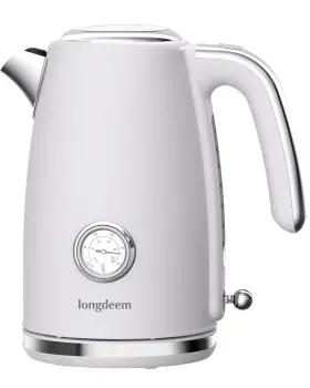 Longdeem 712679919056 Electric Kettle Quick Heating Hot Tea Water Boiler With Thermometer