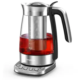 1500w Longdeem 744784829432 Electric Glass Tea Kettle With Infuser 1.7l/1500w Fast Boiling Stainless St