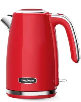 1500w Longdeem 744784829685 Electric Kettles For Boiling Water Retro 1.7l Stainless Steel Hot Wate