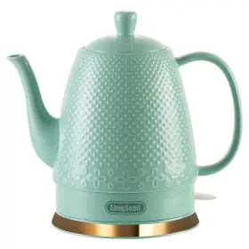 1000w Longseed 755086202823 Ceramic Electric Kettle With Fine Mesh Infuser 1.2l/1000w Boil Water Quickly