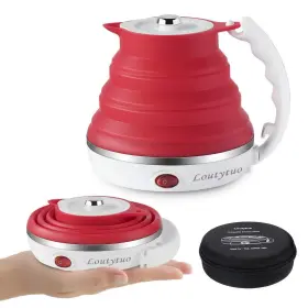 Loutytuo 703656677830 Ultrathin Upgraded Food Grade Silicone Travel Foldable Electric Kettle Boil D