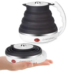 Loutytuo 703656677939 Ultrathin Upgraded Food Grade Silicone Travel Foldable Electric Kettle Boil D
