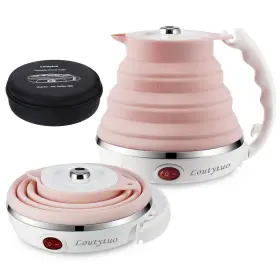 Loutytuo 722943291030 Ultrathin Upgraded Food Grade Silicone Travel Foldable Electric Kettle Boil D