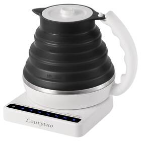 Loutytuo 791537865575 Ultrathin Food Grade Silicone Travel Foldable Electric Kettle Variable Temper