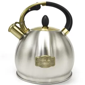 Lryybti 720490190363 Stove Top Whistling Tea Kettle Food Grade Stainless Steel Teapot Of 5