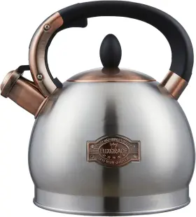 Luxgrace 313100238212 Tea Kettle -2.8 Quart Kettles Stovetop Whistling Teapot Stainless Steel