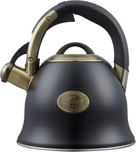 Luxgrace 711181854237 Tea Kettle -2.2 Quart Kettles Stovetop Whistling Teapot Stainless Steel