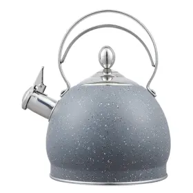 Luxgrace 739439565766 Creative Home 2.5 Quart Stainless Steel Whistling Tea Kettle Teapot With Alum Inch