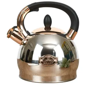 Luxgrace 761312719645 Stainless Steel Whistling Tea Kettle With Metal Capsulated Bottom For Quick H