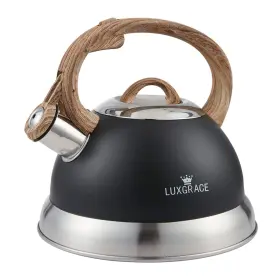 Luxgrace 770824254322 Creative Home 2.3 Quart Stainless Steel Whistling Tea Kettle Teapot With Ergono