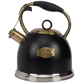 Luxgrace 774829643372 Tea Kettle 3.0 Quart Kettles Stovetop Whistling Teapot Stainless Steel P