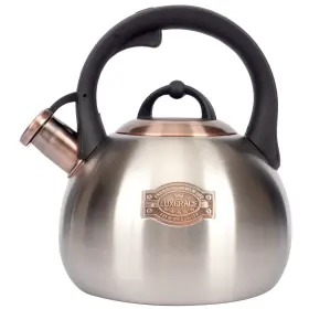Luxgrace 774980057742 3.1 Quart Teal Whistling Tea Kettle For Stove Top Food Grade Stainless Steel