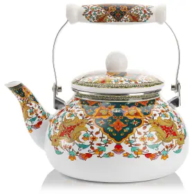 Ly-enamelteapot-2.5qt Lyellfe 2.6 Quart Enamel Tea Kettle Stovetop Vintage Anti Rust Teapot Enameled Teake