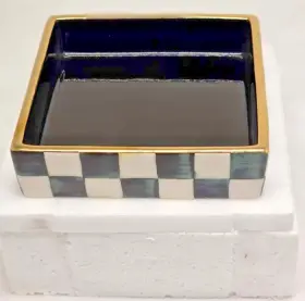 35509-0493 Mackenzie-childs New Ceramic Cocktail Napkin Holder