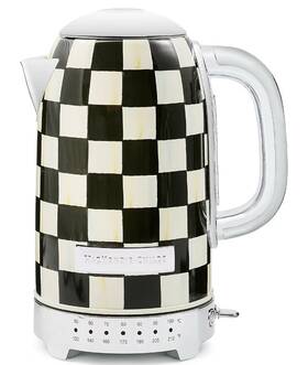 Mackenzie Childs 846823006818 Courtly Check Electric Kettle 1500w Stainless Steel With Temperature Control .c1
