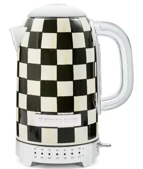 1500w Mackenzie Childs 846823006818 Courtly Check Electric Kettle Stainless Steel With Temperature Control .c1
