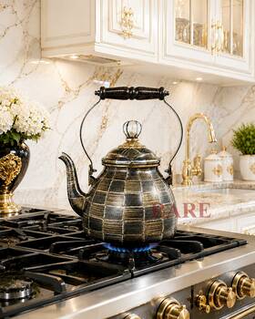 Mackenzie-childs 89257-1125 Mackenzie-childs Sophiticheck Special Edition Courtly Tea Kettle 2 Quart New No Box