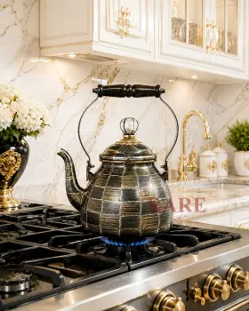 89257-1125 Mackenzie-childs Sophiticheck Special Edition Courtly Tea Kettle 2 Quart New No Box