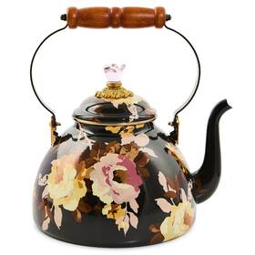 Mackenzie-childs B0f5y17pql Mackenzie-childs Enamel Tea Kettle Decorative For Stovetop 3 Quarts